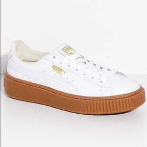 gum sole platform sneakers